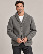 Men's Shawl Collar Cardigan – Relaxed Button-Front Knit