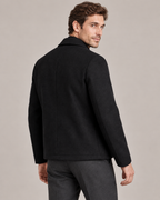 Men's Wool Blend Jacket – Plaid Lining Structured Fit