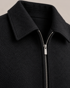 Men's Wool Blend Jacket – Plaid Lining Structured Fit