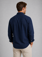 Men's Casual Button-Up Shirt – Relaxed Fit Long Sleeve