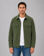 Men's Corduroy Overshirt – Button-Up Shirt Jacket