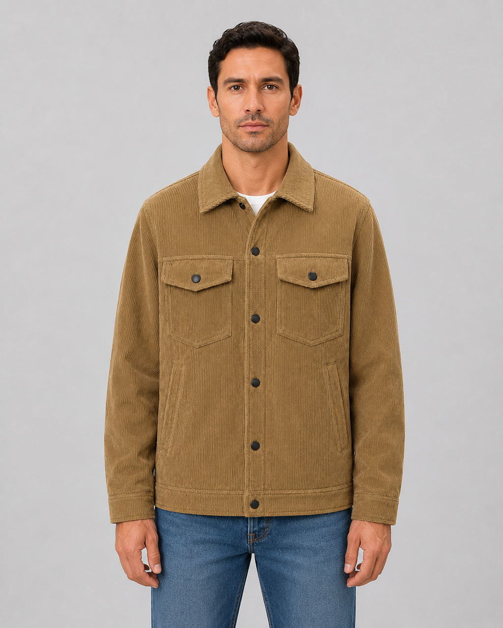 Men's Corduroy Overshirt – Button-Up Shirt Jacket