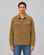 Men's Corduroy Overshirt – Button-Up Shirt Jacket