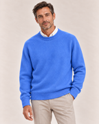 Men's Crew Neck Sweater in Blue