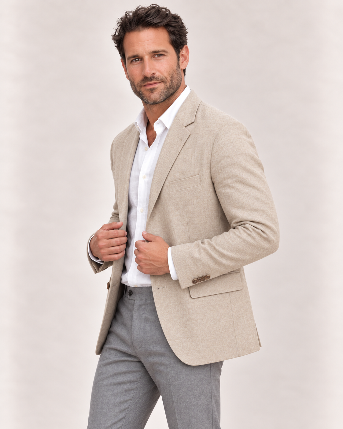 Men's Linen Blazer, product photo 1