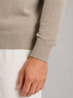 Men's Quarter-Zip Polo Sweater – Fine Knit Wool Blend