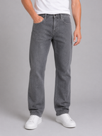 Men's Straight Leg Jeans – Regular Fit Light Wash Denim