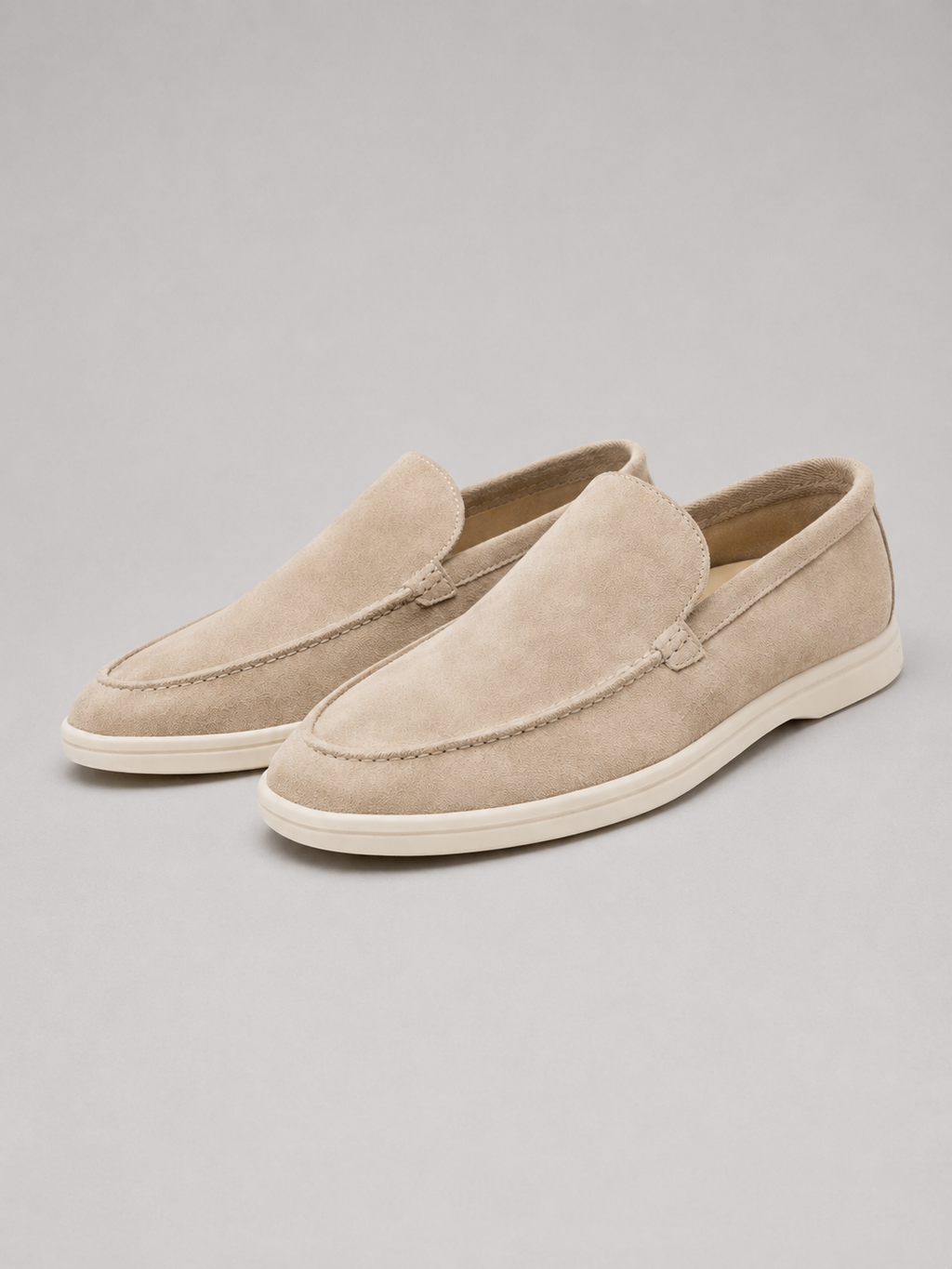 Men's Suede-Look Loafers – Slip-On Casual Shoes
