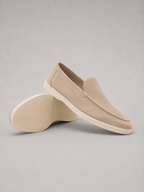 Men's Suede-Look Loafers – Slip-On Casual Shoes