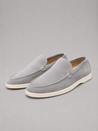 Men's Suede-Look Loafers – Slip-On Casual Shoes