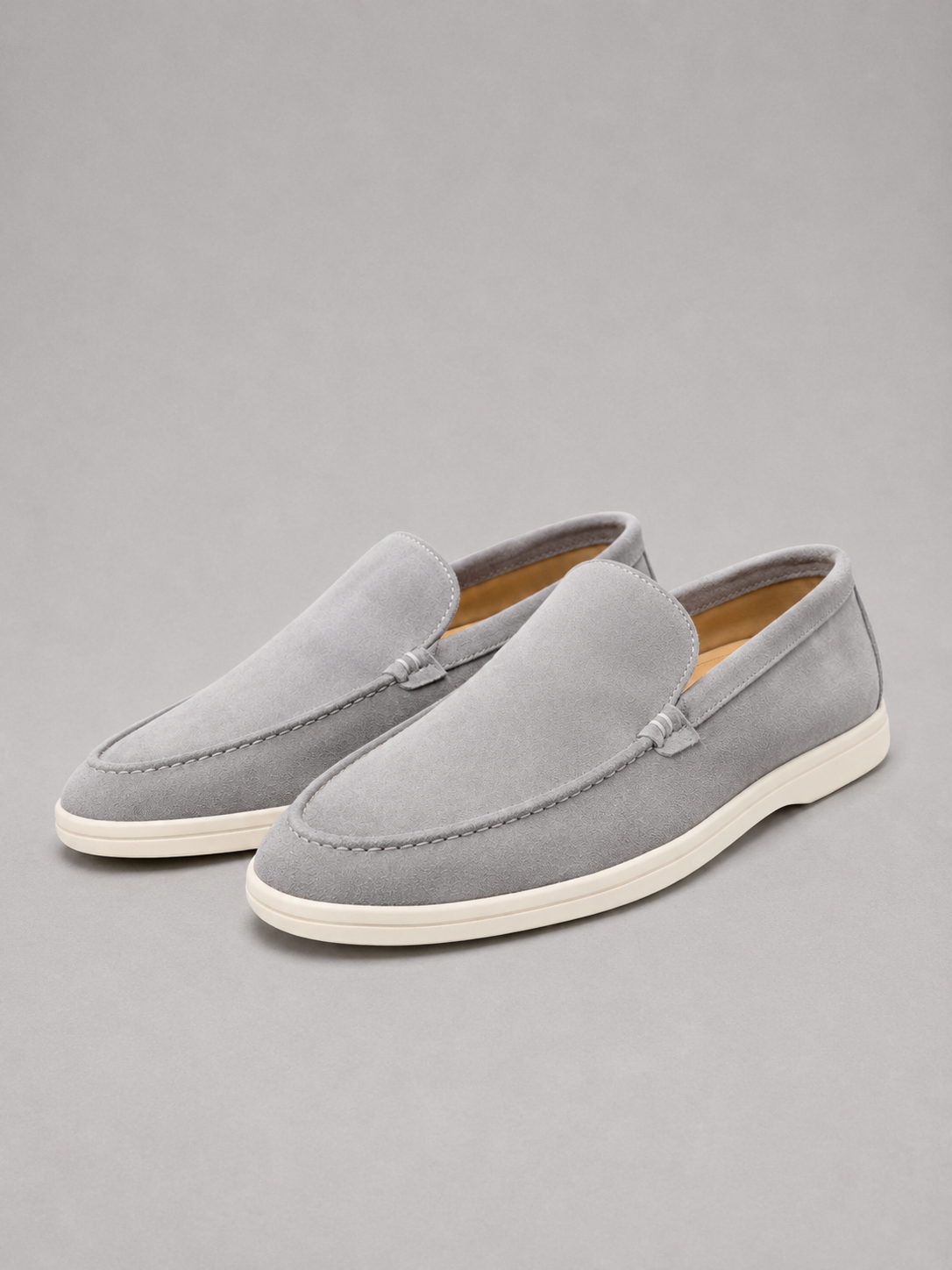 Men's Suede-Look Loafers – Slip-On Casual Shoes