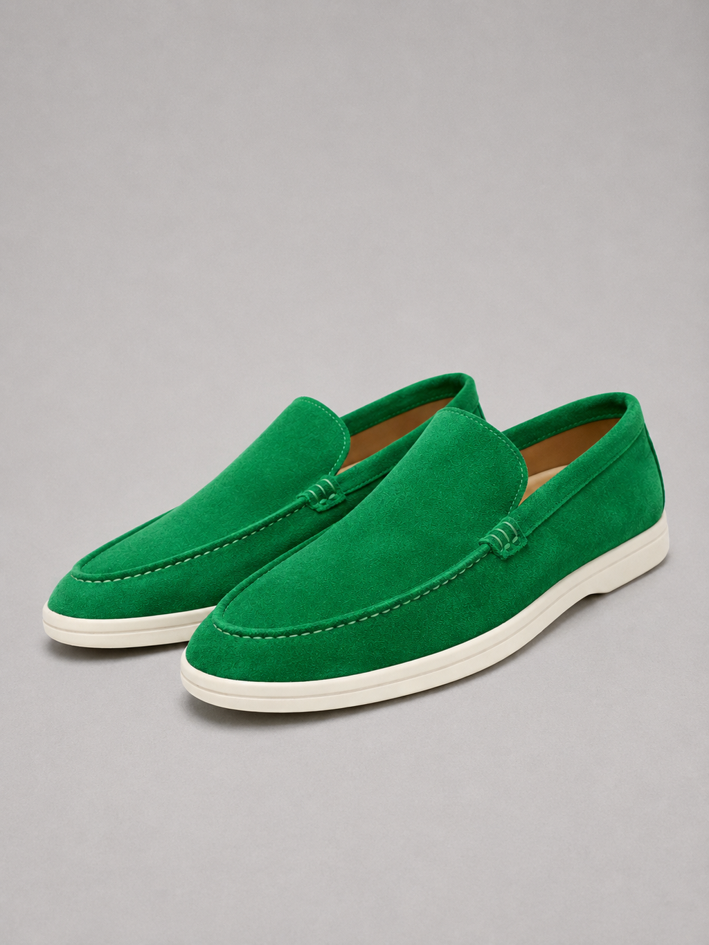 Men's Suede-Look Loafers – Slip-On Casual Shoes