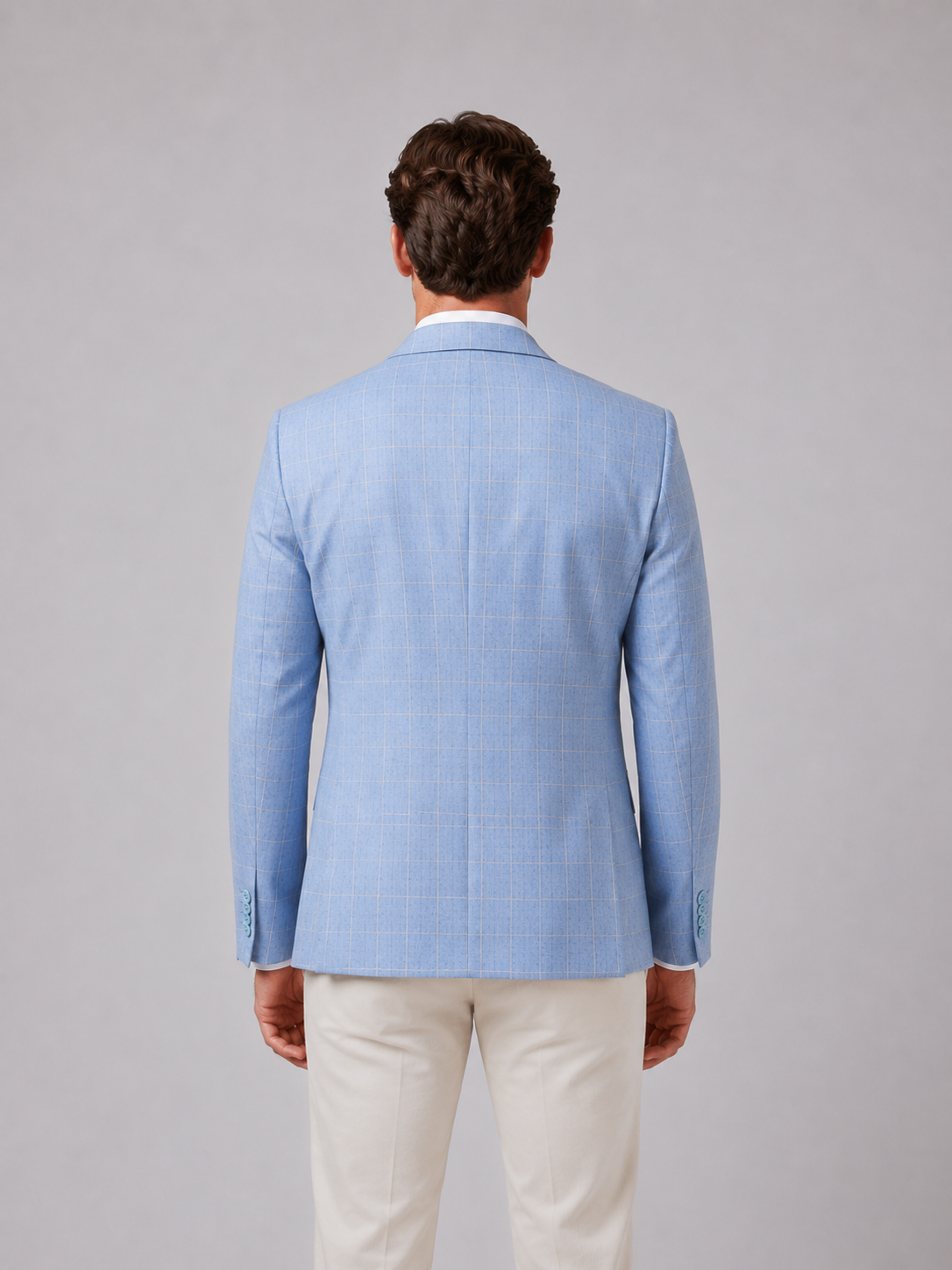 Men's Windowpane Blazer – Tailored Fit Suit Jacket
