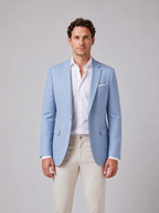 Men's Windowpane Blazer – Tailored Fit Suit Jacket