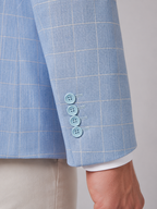 Men's Windowpane Blazer – Tailored Fit Suit Jacket