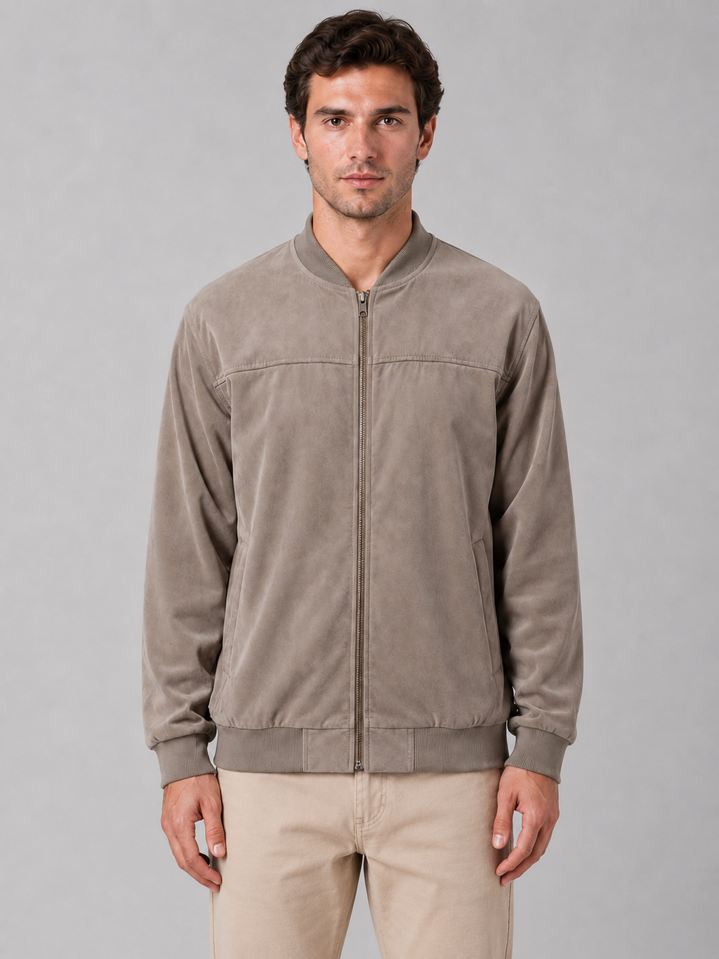 Men's Bomber Jacket – Full Zip Regular Fit
