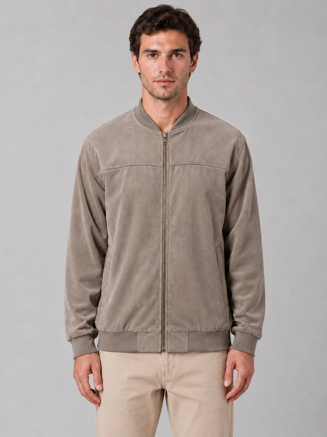 Men's Bomber Jacket – Full Zip Regular Fit