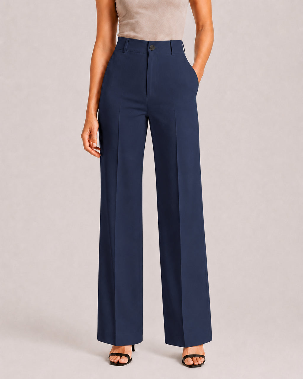 Women's High-Waist Tailored Pants