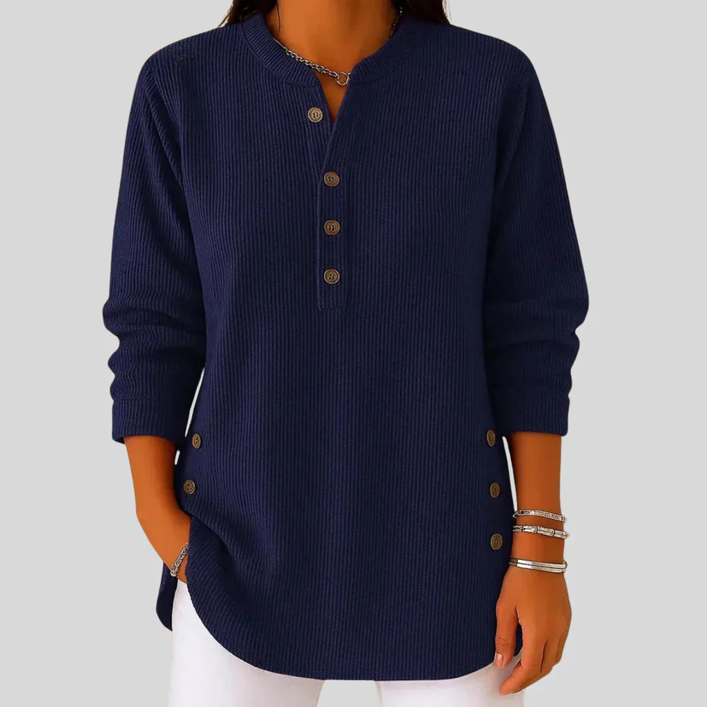 Celina | Ribbed Crewneck Pullover