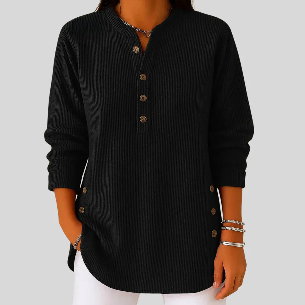Celina | Ribbed Crewneck Pullover