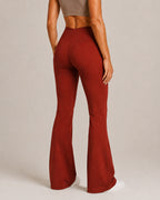 Women's V-Waist Flared Pants