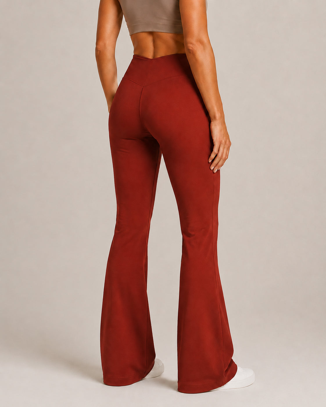 Women's V-Waist Flared Pants