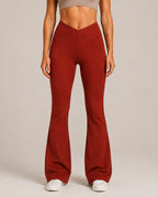 Women's V-Waist Flared Pants