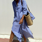 Ione | Striped Midi Dress
