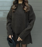 Velara | Oversized Knit Top & Mini Skirt Set