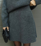 Velara | Oversized Knit Top & Mini Skirt Set