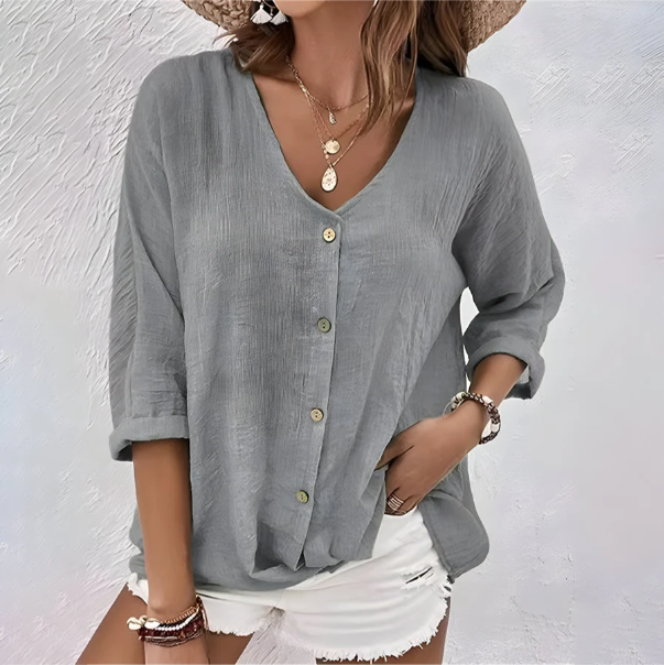 Connie | Relaxed Button-Up Blouse