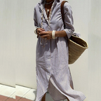 Ione | Striped Midi Dress