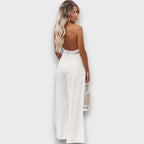 Pina | Smocked Wide-Leg Pants