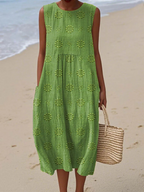 Elizabeth | Patterned Midi Dress