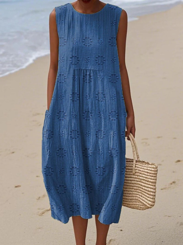 Elizabeth | Patterned Midi Dress