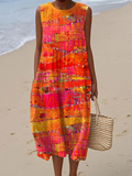 Luna | Sunset Midi Dress