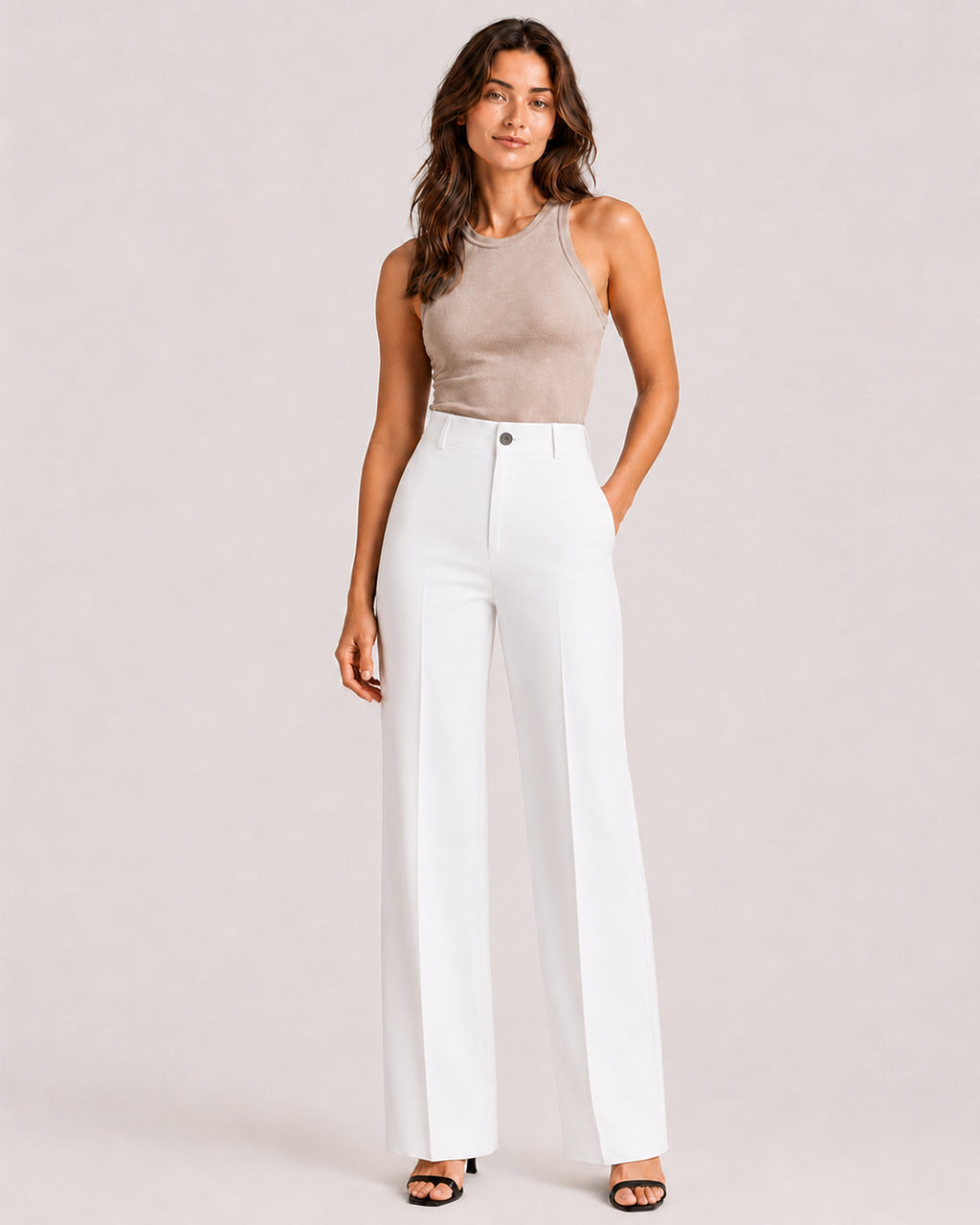 Women's High-Waist Tailored Pants