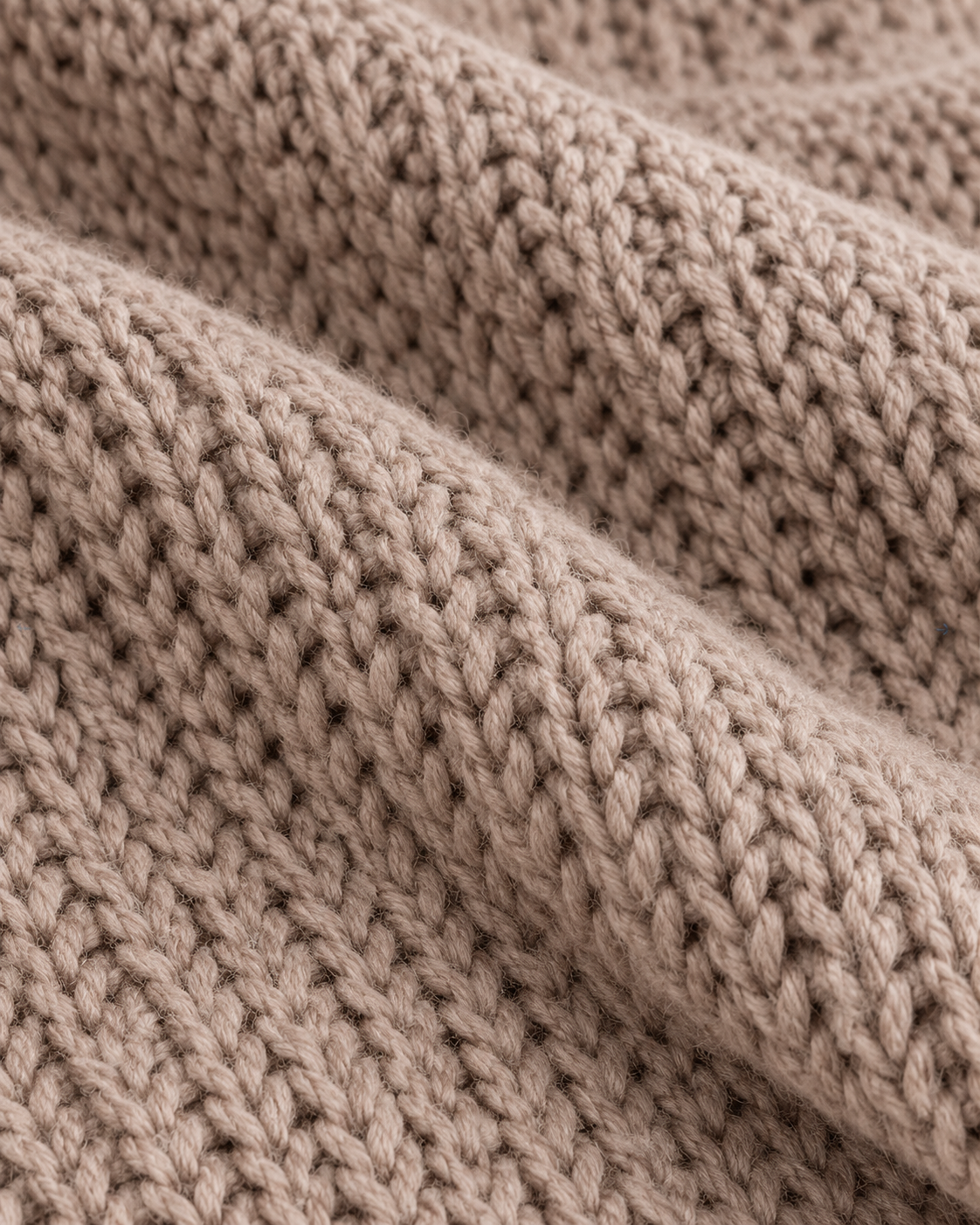 Women's Chunky Knit Cardigan – Open Front Balloon Sleeves