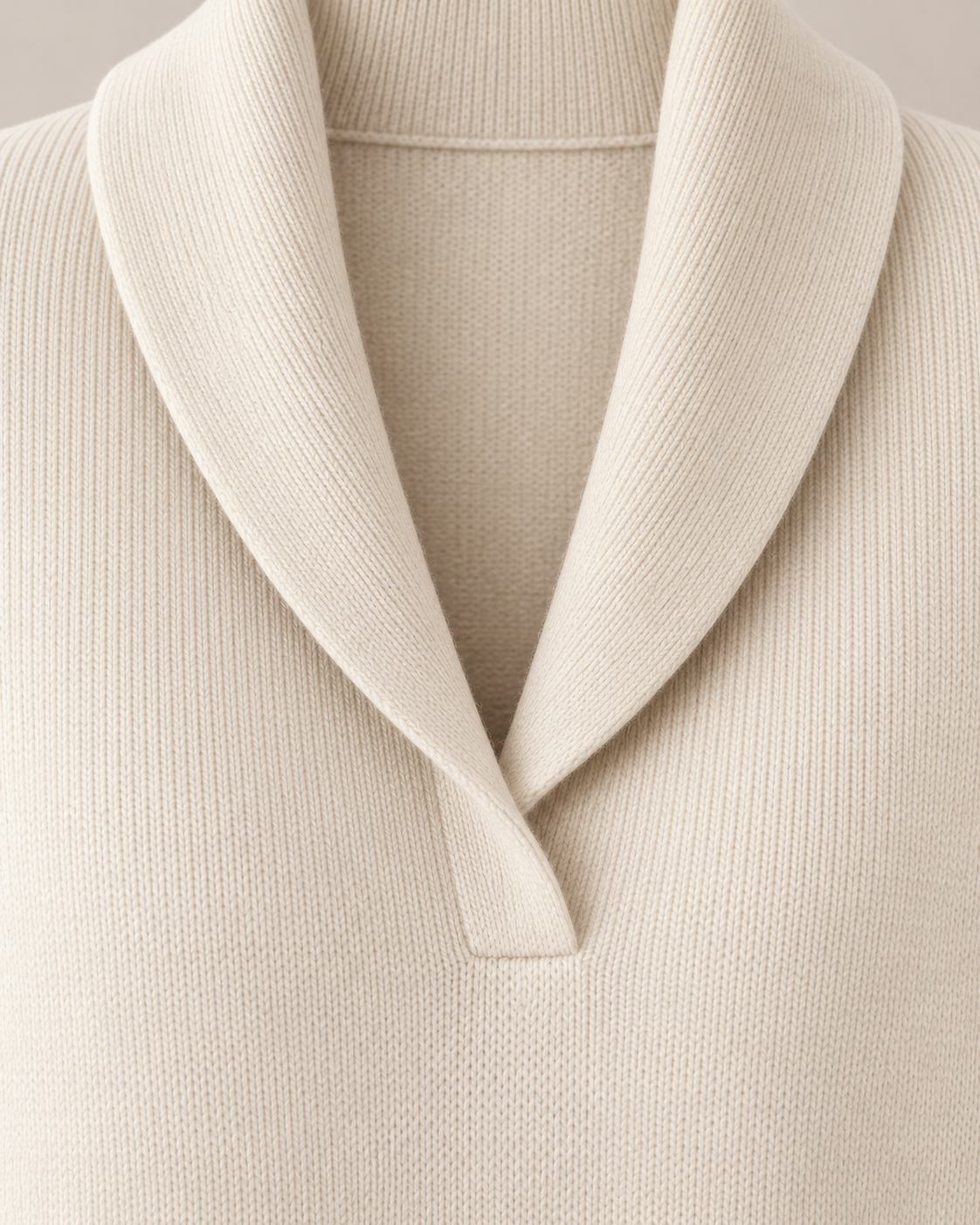 Women's Shawl Collar V-Neck Sweater – Relaxed Soft Knit