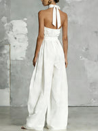 Bianca | Halter Neck Backless Jumpsuit