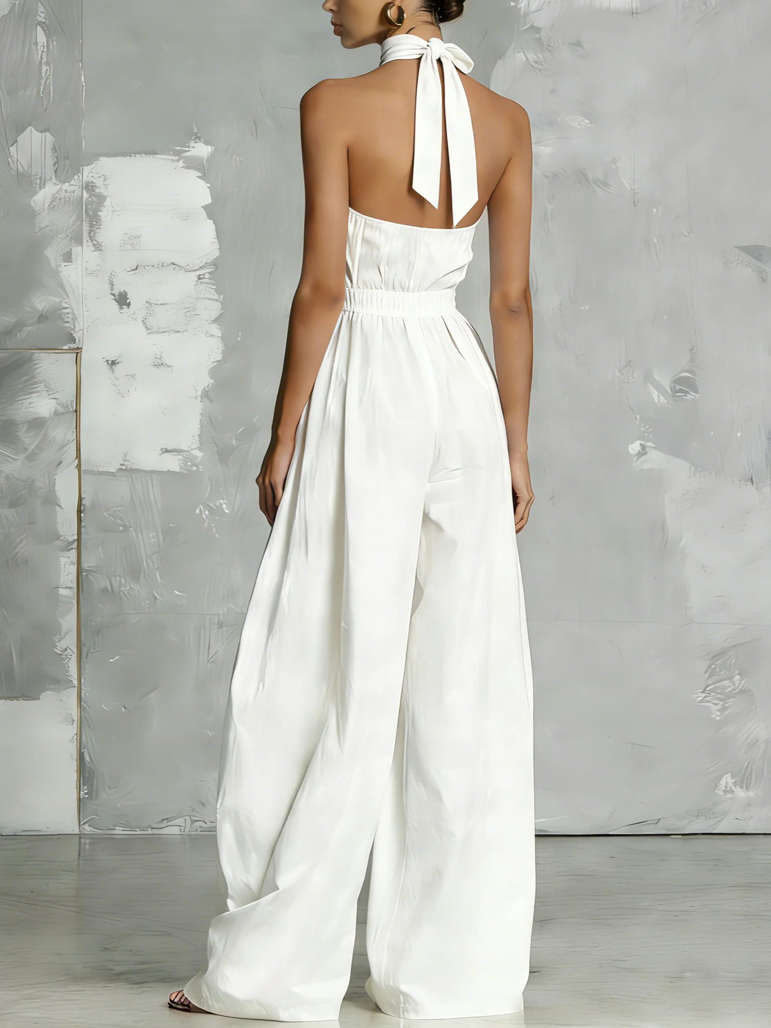 Bianca | Halter Neck Backless Jumpsuit