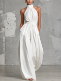 Bianca | Halter Neck Backless Jumpsuit