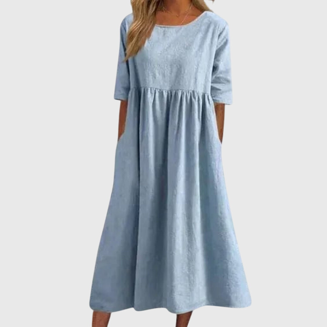 Diana | Elegant Short-Sleeve Dress