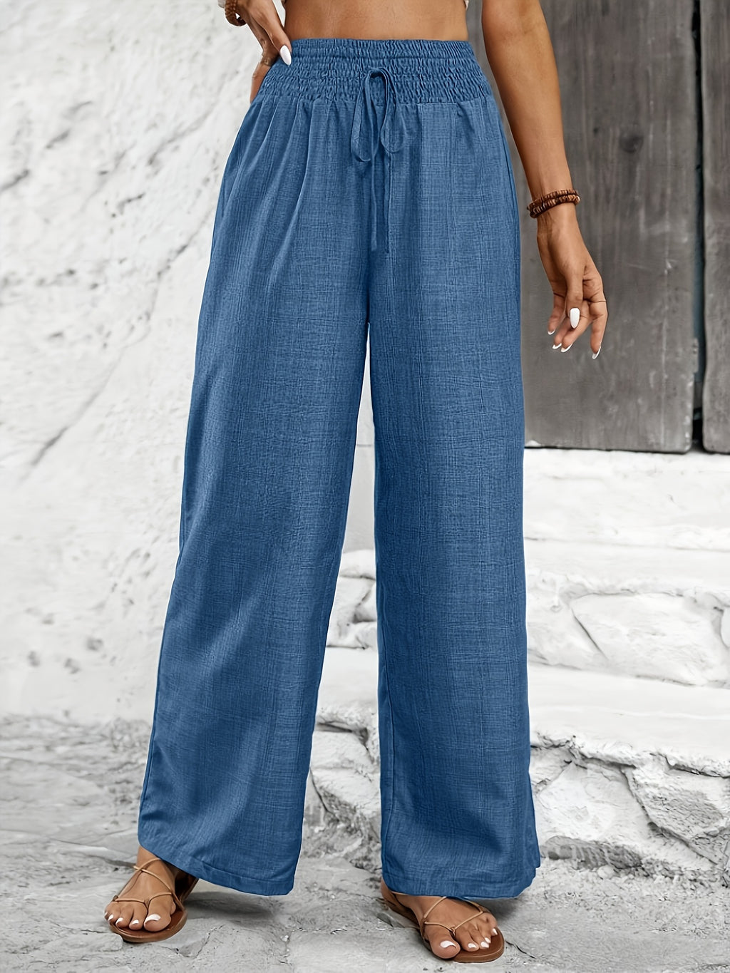 Avery | Twisted Waist Straight-Leg Pants