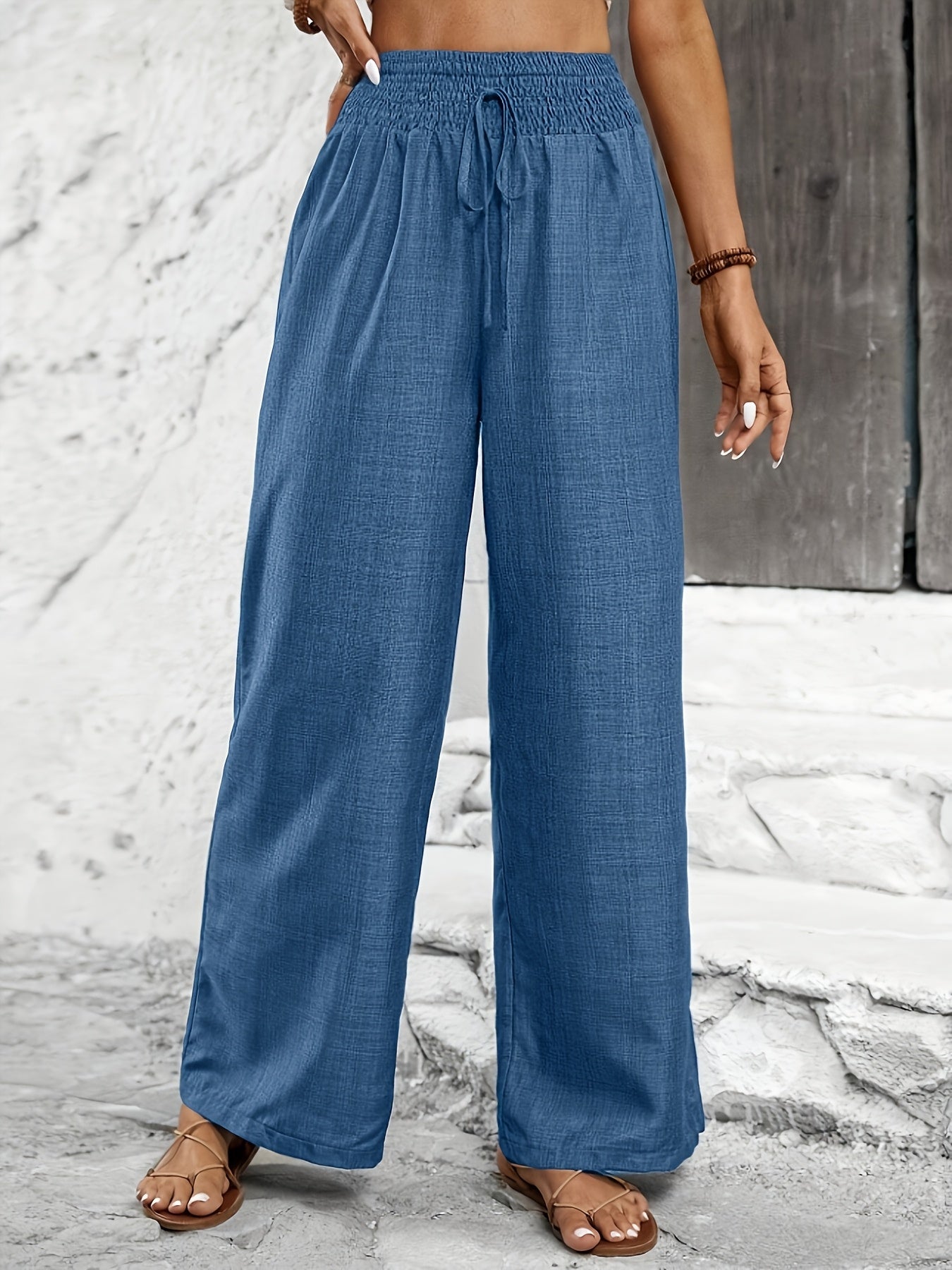 Avery | Twisted Waist Straight-Leg Pants