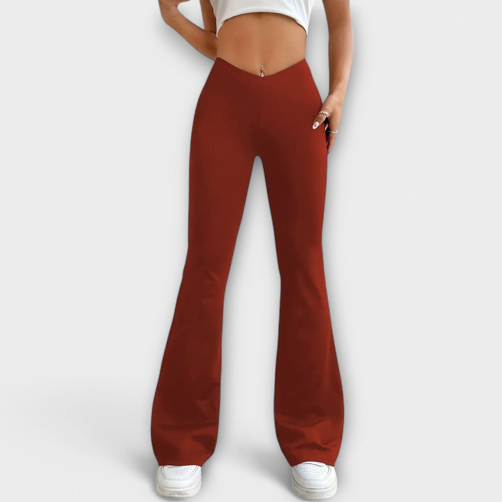 Calia | V-Waist Flared Pants
