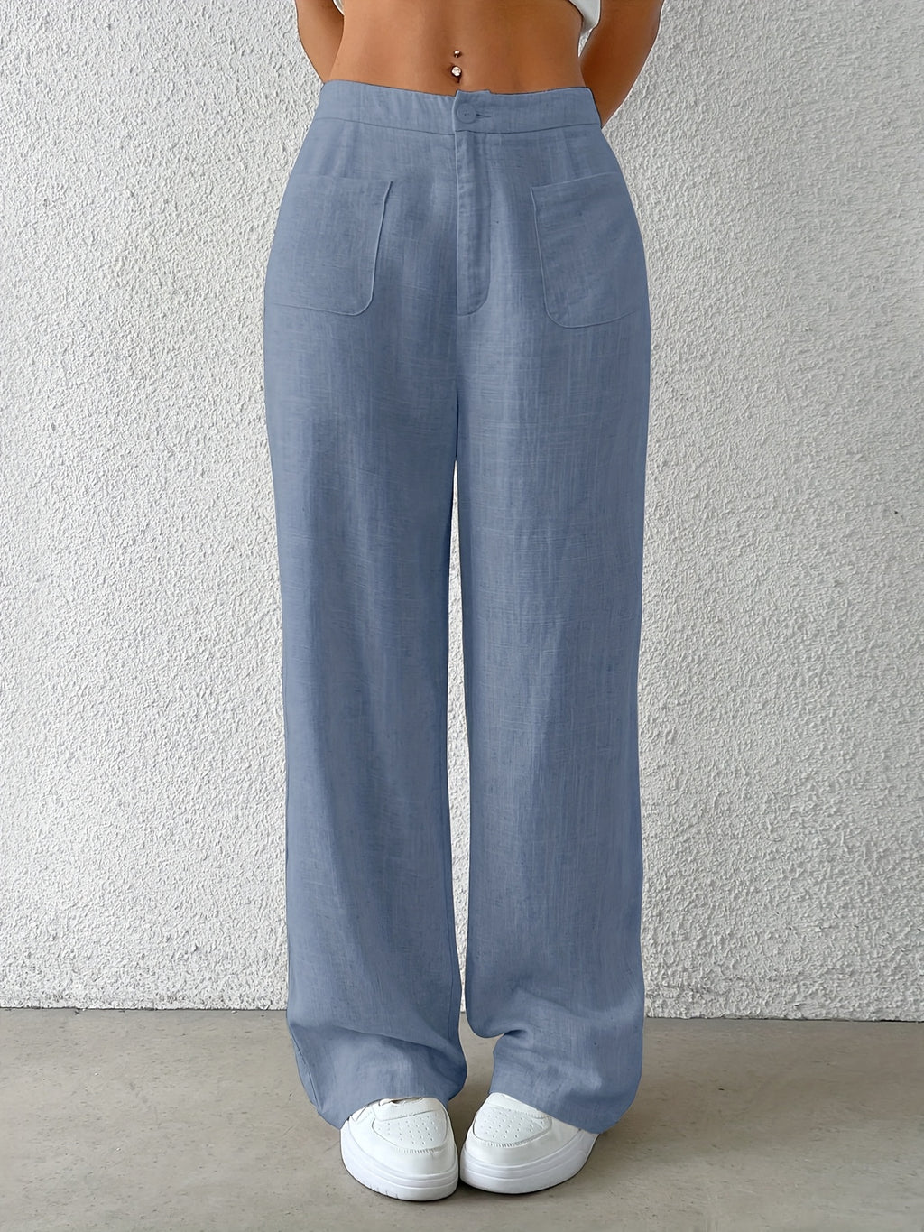 Zélie | Casual Beige Long Pants