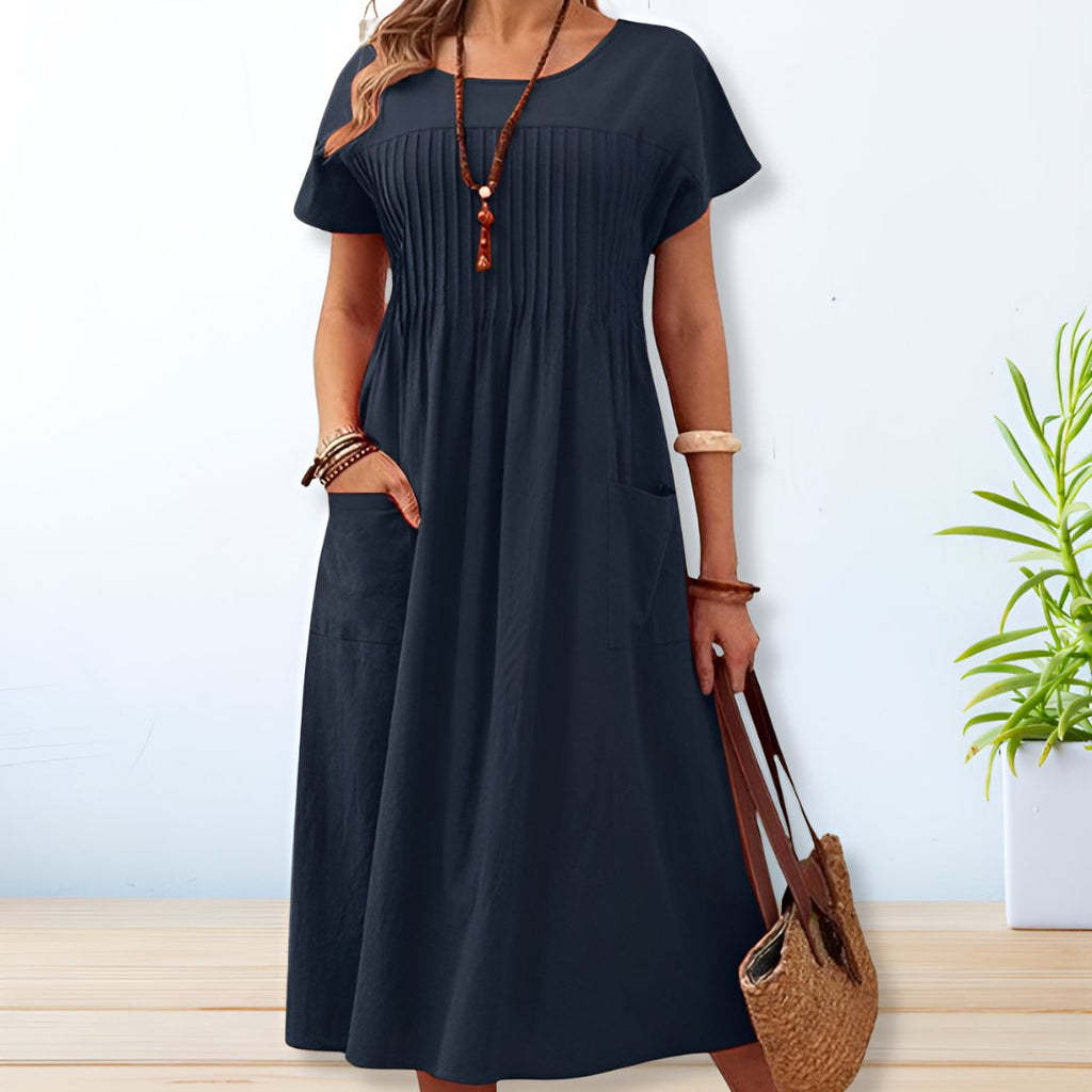 Capri | Elegant Pocket Midi Dress