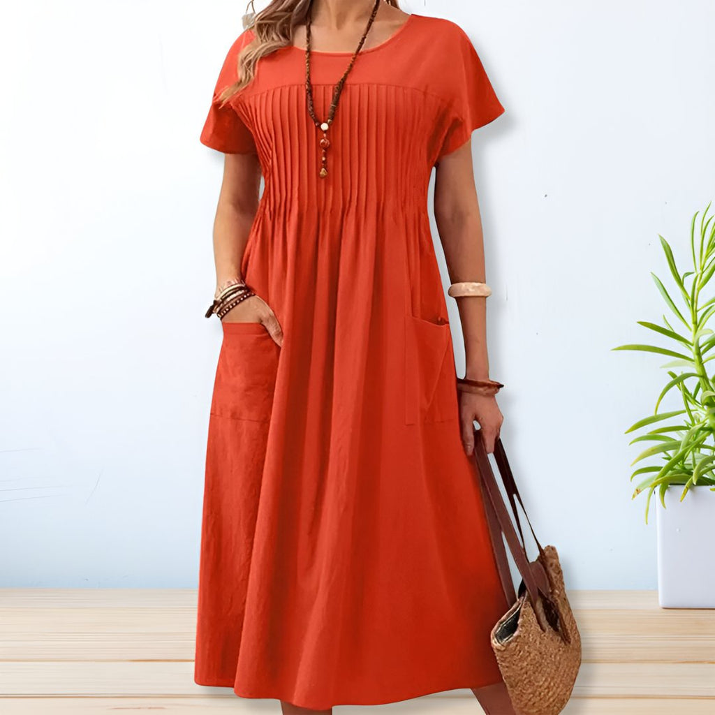 Capri | Elegant Pocket Midi Dress