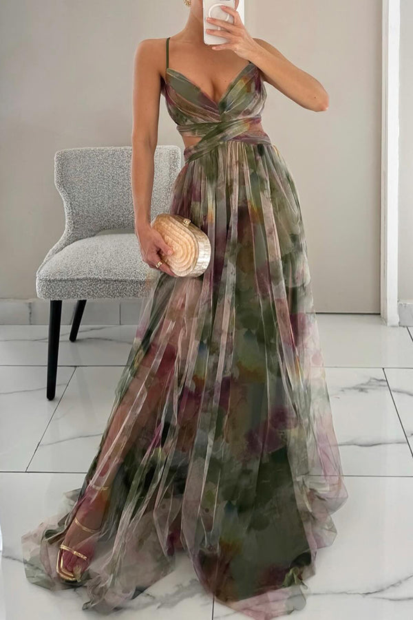 Renee | Floral Print Maxi Dress